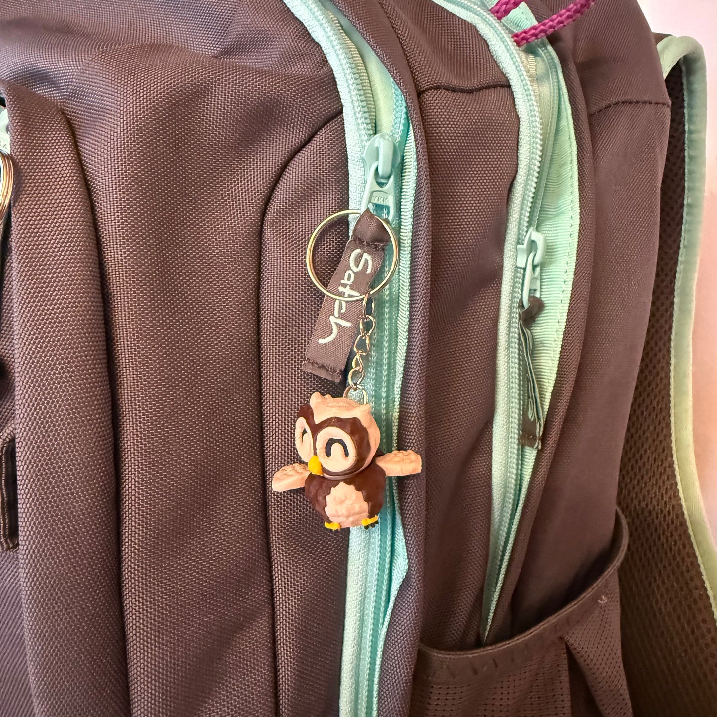 Mini-Eule Schlüsselanhänger